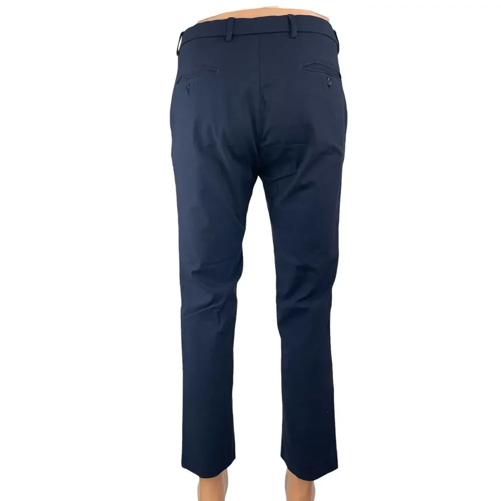 Tommy Hilfiger Men's Blue Mid Rise Slim Fit Skinny Chino Khaki Trousers Pants 32